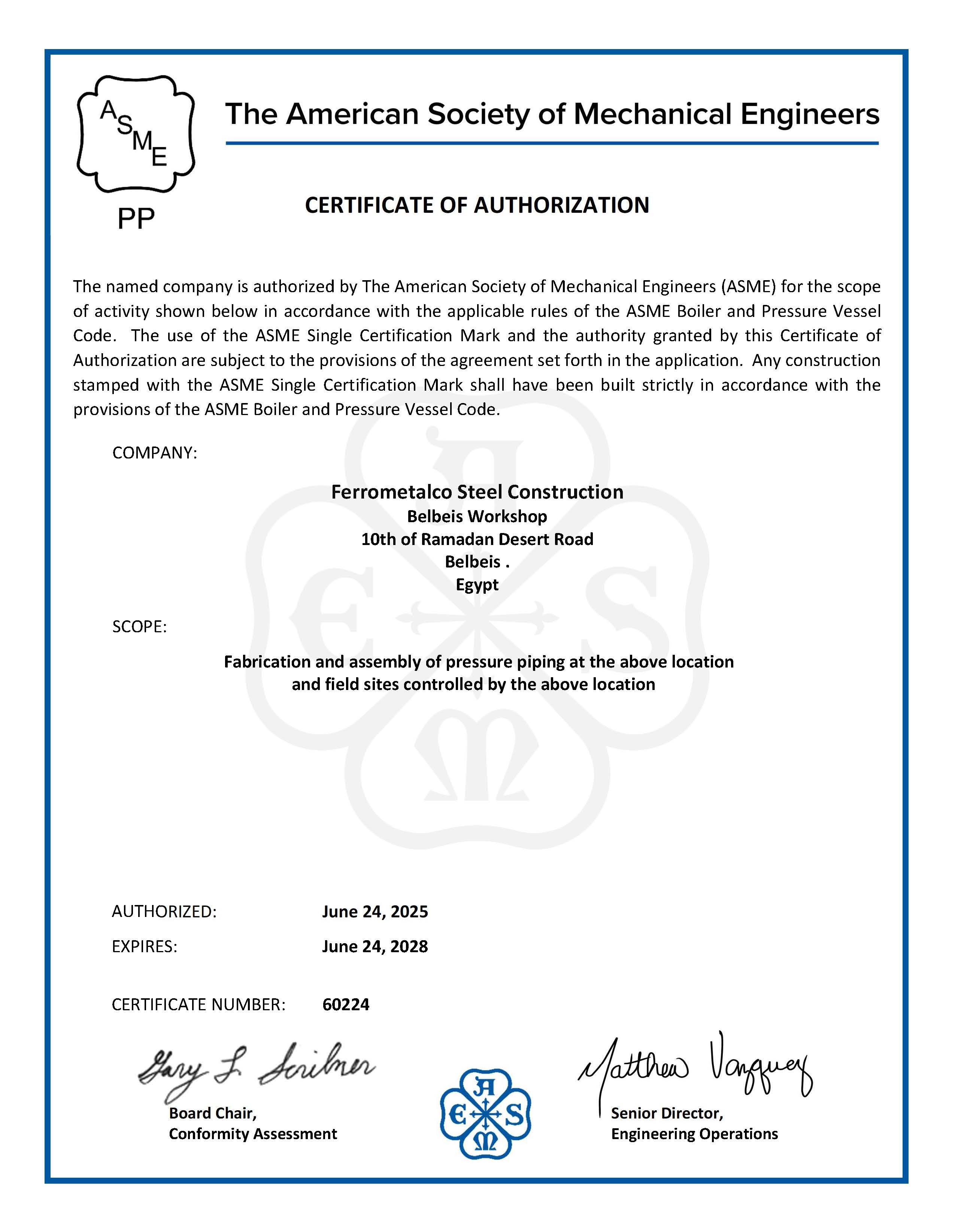 Fabrication and Assembly of Pressure Piping